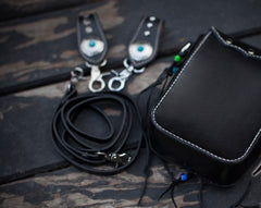 Leather Belt Pouch Mens Small Cases Waist Bag Hip Pack Belt Bag Fanny Pack Bumbag for Men
