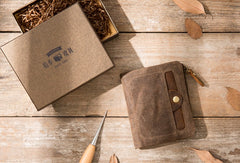 Cool Canvas Mens Small Wallet Bifold Vintage billfold Wallets for Men - iwalletsmen