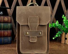 Leather belt holster for phone