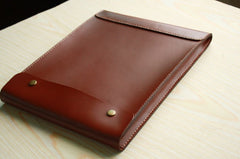 Handmade Mens Leather iPad Case Leather File Case Holder - iwalletsmen