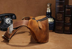 Cool Mens Leather Belt Bag Fanny Pack Waist Bags For Men - iwalletsmen