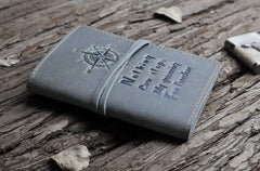 Handmade Leather Mens Cool billfold Wallet Passport Card Holder Small Card Slim Wallets for Men