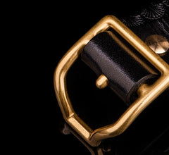 Handmade Genuine Leather Mens Belt Custom Cool Leather Men Black Belt for Men