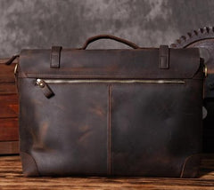 Genuine Leather Mens Cool Messenger Bag Briefcase Work Bag Business Bag for men