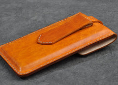 Handmade Leather Belt Pouch Mens Waist Bag Phone holsters for Men - iwalletsmen