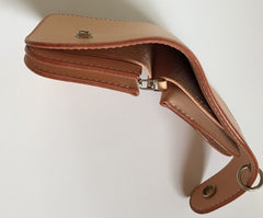 Handmade Leather Biker Wallet Mens Cool billfold Chain Wallet Trucker Wallet with Chain