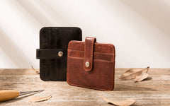Leather Mens Card Holder Slim Front Pocket Wallet Card Wallets for Men - iwalletsmen