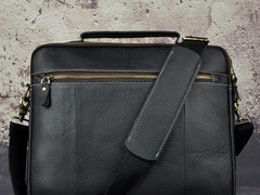 Vintage Leather Mens Briefcases Laptop Bags Business Bag Work Bag for Men - iwalletsmen