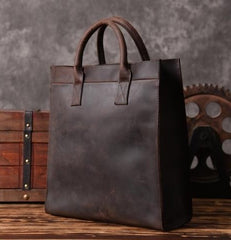 Genuine Leather Mens Cool Messenger Bag Handbag Briefcase Work Bag Business Bag for men