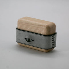 Handmade Black Leather Wood AirPods Pro Case with Eye Custom Leather AirPods Pro Case Airpod Case Cover - iwalletsmen