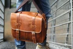 Cool Leather Mens Large Messenger Bag Shoulder Bag for men - iwalletsmen