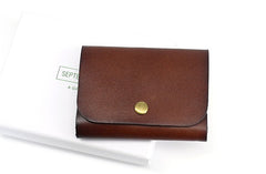 Leather Mens Front Pocket Wallet Small Wallets Card Wallet Change Wallet for Men - iwalletsmen