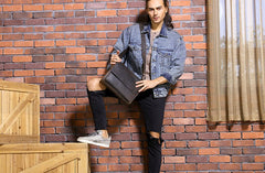 Cool Brown Vintage Leather Mens Messengers Bag Shoulder Bag for Men - iwalletsmen