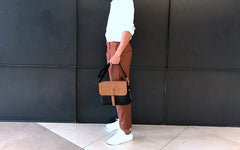 Handmade Cool Leather Mens Small Messengers Bag Shoulder Bags for Men - iwalletsmen