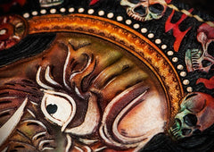 Handmade Leather Mah¨¡k¨¡la Tooled Mens billfold Wallet Cool Leather Wallet Slim Wallet for Men