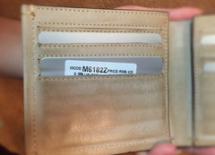 Handmade Leather Mens Cool billfold Leather Wallet Men Slim Wallet Bifold for Men