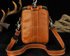 Leather Mens Cell Phone Holster Belt Pouch Mens Side Bag Shoulder Bag for Men - iwalletsmen