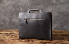 Genuine Leather Mens Cool Clutch Wristlet Bag Briefcase Work Bag Business Bag for men