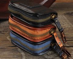 Handamde Genuine Leather Mens Cool Key Wallet Car Key Holder Car Key Case for Men