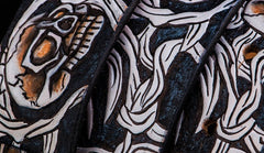 Handmade Genuine Leather Tooled Skull Mens Belt Custom Cool Leather Men Belt for Men
