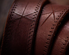Handmade Genuine Leather Mens Belt Custom Cool Leather Men Black Belt for Men