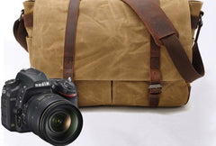Mens Canvas Side Bag Canvas Messenger Bag Courier Bag Shoulder Bag for Men - iwalletsmen
