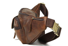 Leather Belt Bag Mens Fanny Back Waist Bag Fanny Bags For Men - iwalletsmen