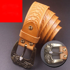 Handmade Genuine Custom Cool Leather Mens Leather Men Camel Belt for Men