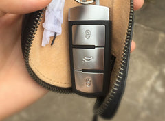 Genuine Leather Mens Cool Key Wallet Car Key Change Coin Holder Car Key Case for Men