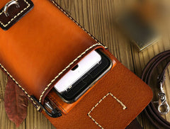 Leather Belt Pouch Mens Small Cases Waist Bag Hip Pack Belt Bag Fanny Pack Bumbag for Men - iwalletsmen
