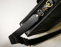 Handmade Leather Mens Cool Messenger Bag Sling Bag Chest Bag Bike Bag Cycling Bag for men - iwalletsmen