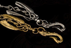 Brass silver biker trucker Tibetan wallet Chains for chain wallets biker wallet trucker wallet