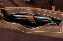 Handmade Leather Mens Cool Backpack Sling Bag Large Travel Bag Hiking Bag for men