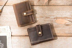 Leather Mens Card Holder Slim Front Pocket Wallets Card Wallet for Men - iwalletsmen