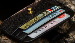 Handmade Leather Mens Cool billfold Wallet Card Holder Small Card Slim Wallets for Men