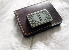 Vintage Leather Coffee Mens Small Wallet Leather Bifold Wallets for Men - iwalletsmen