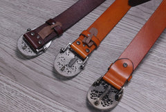 Handmade Genuine Custom Leather Mens Leather Men Brown Black Belt for Men