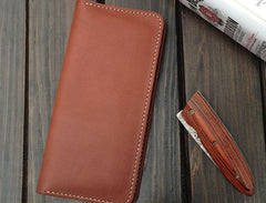 Handmade Leather Wallet Mens Clutch Wallet Cool Wallet Long Wallets for Men