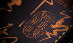Handmade Leather Mens Chain Chinese Handwriting Biker Wallet Cool Leather Wallet Long Phone Wallets for Men