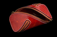 Handmade Leather Tooled Mens Cool Car Key Wallet Coin Wallet Pouch Car KeyChain for Men