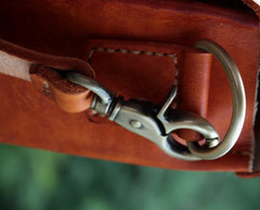 Cool Handmade Leather Mens Briefcase Business Laptop Briefcase for men - iwalletsmen