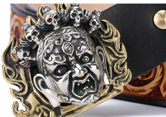 Handmade Genuine Custom Tooled Floral Cool Leather Mens Leather Men Belt for Men