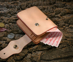 Handmade Leather billfold Mens Chain Biker Wallet Cool Leather Wallet With Chain Wallets for Men