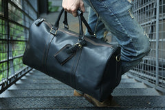 Cool Leather Mens Weekender Bags Travel Bag Shoulder Bags for Men - iwalletsmen