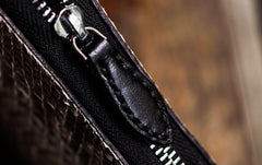 Handmade Leather Boa Skin Tooled Mens billfold Wallet Cool Slim Wallet Biker Wallet for Men
