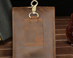 Cool Leather Mens Cigarette Case with Belt Loop Cell Phone Holster Belt Pouch for Men - iwalletsmen