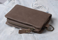 Handmade Mens Cool Leather Small KeyChain Wallet Men Small Wallet for Men - iwalletsmen