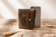 Cool Canvas Mens Small Wallet Bifold Vintage billfold Wallets for Men - iwalletsmen