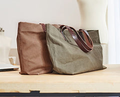 Mens Canvas Cool Tote Bag Canvas Handbag Canvas Tote for Men Women - iwalletsmen