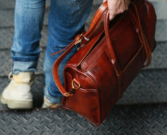 Vintage Leather Cool Mens Handbag Shoulder Bag Travel Bag for men - iwalletsmen